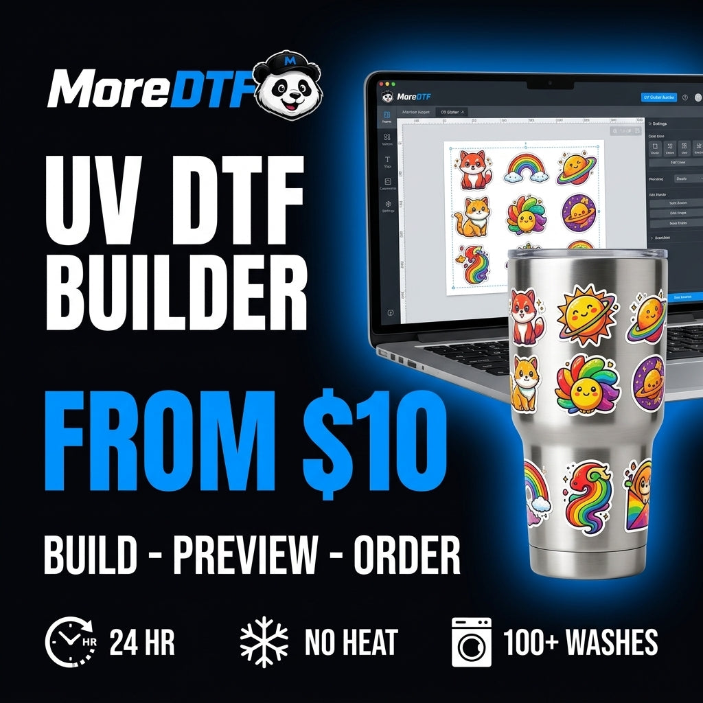 UV DTF 3D Stickers | Gang Sheet Builder