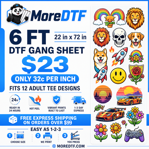 DTF Transfers — Upload Your Gang Sheet