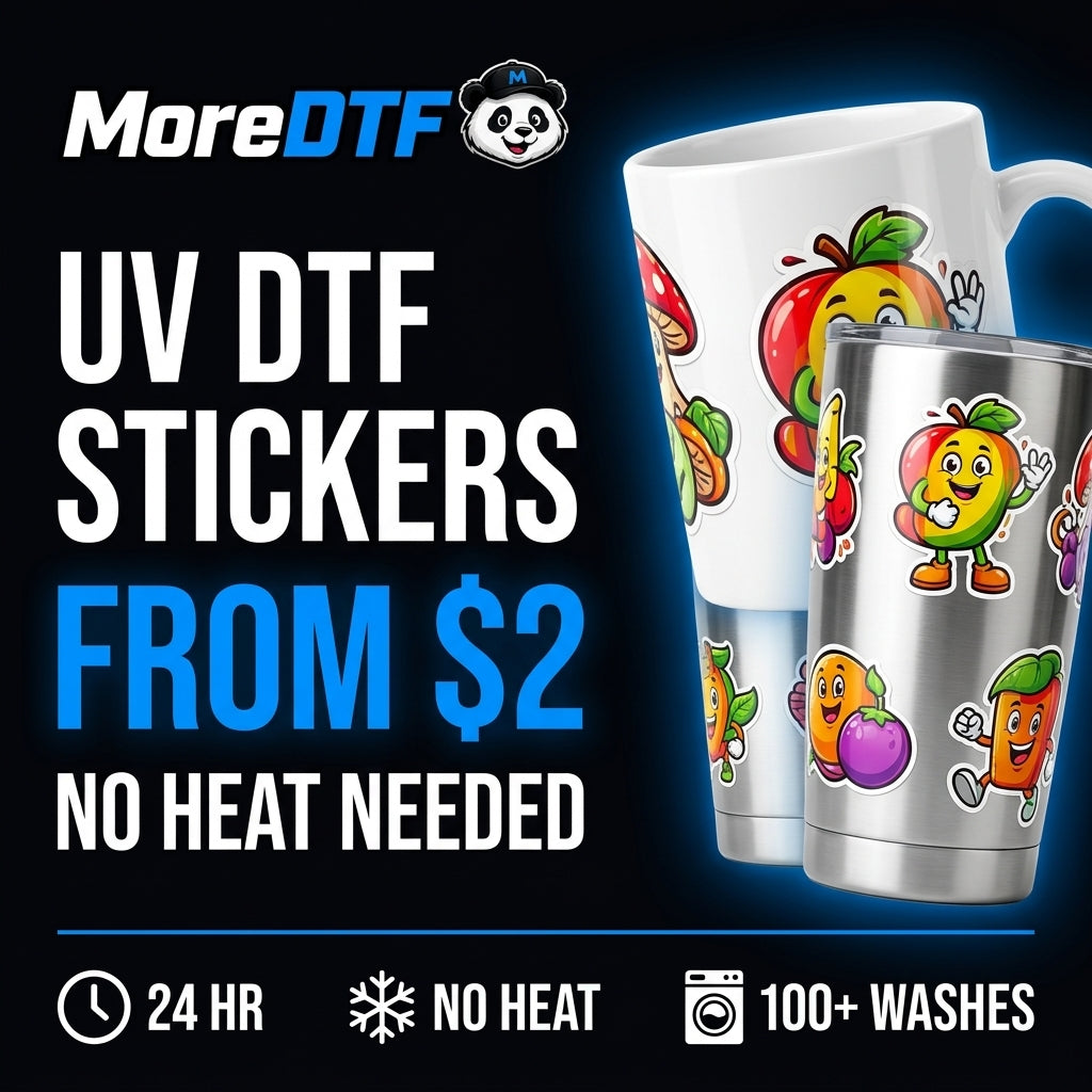 UV DTF 3D Stickers by Size